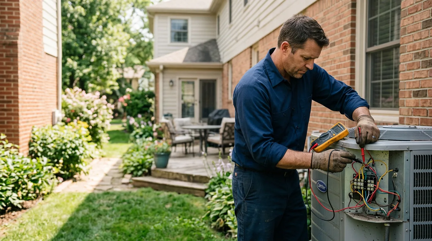 HVAC technician working near Waitsburg, WA